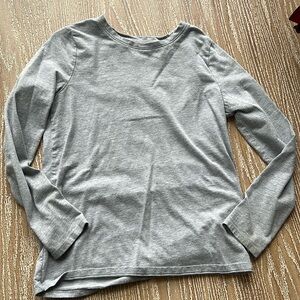Girls Gray Long Sleeved Tee